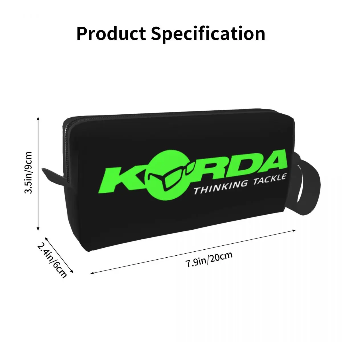 Fashion Korda Fishing Logo Travel Toiletry Bag for Women Fish Carp Fisherman Gift Makeup Cosmetic Bag Beauty Storage Dopp Kit