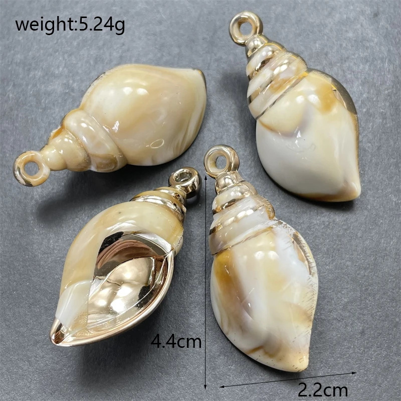 Various Styles Of Acrylic Charm Shell Conch Pendants Handmade Bracelet Necklace Keychain Connector Wholesale Supplies Accessorie