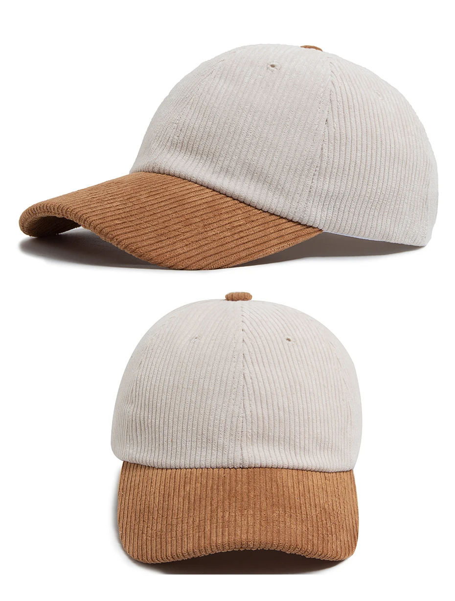 Winter Cord Weibliche Baseball Caps Herbst Casual frauen Hut Fashion Outdoor Sport Männer Kappe Zwei Farbe Passenden Hip Hop hüte – Detail 5