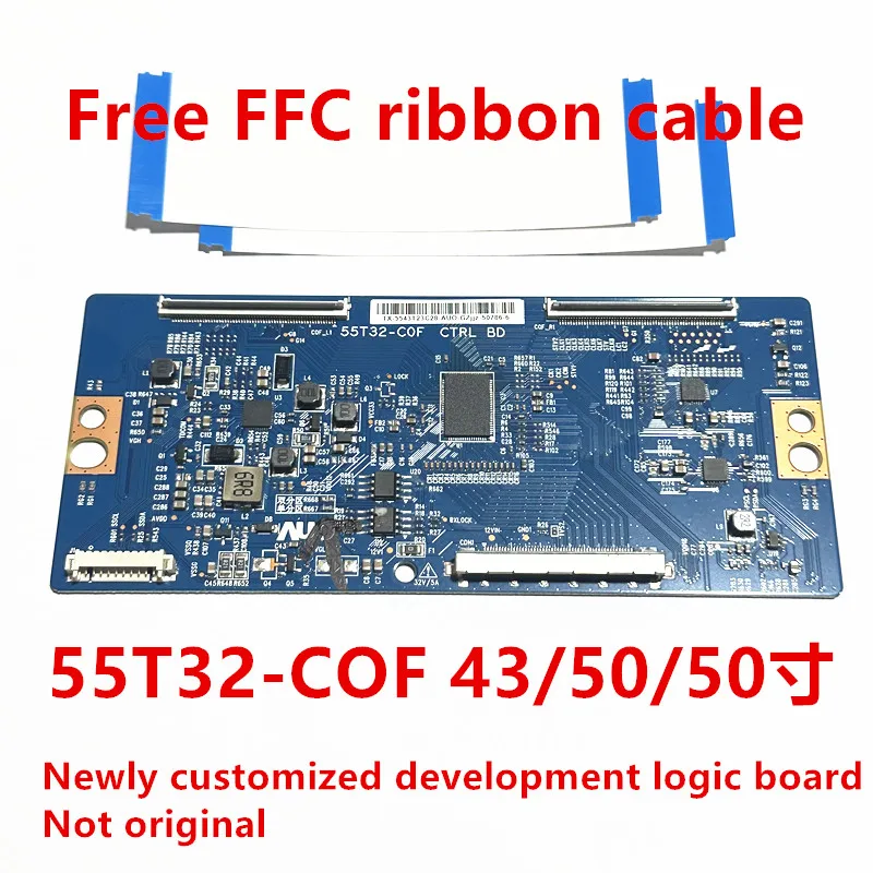 

Новая разработанная на заказ логическая плата 55T32-COF поддерживает модификацию разделений и не является оригинальным 43-дюймовым 55-дюймовым FFC-кабелем