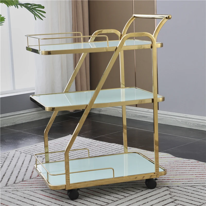 Organizer Kitchen Island Trolley Utility Tea Cart Bar Tables Rolling Trolley Wine Rack Serving Archivadores Hotel Furiture