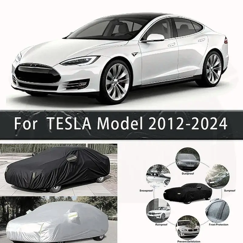 

For Outdoor Protection Waterproof Dustproof for TESLA Model 3 Model S Model Y Roadster 2012 2024 Car Covers