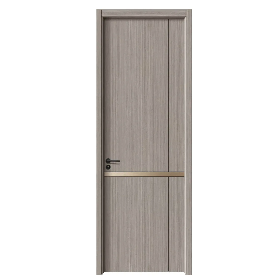 

Oak solid wood carbon crystal door indoor room door minimalist ecological bedroom solid wood
