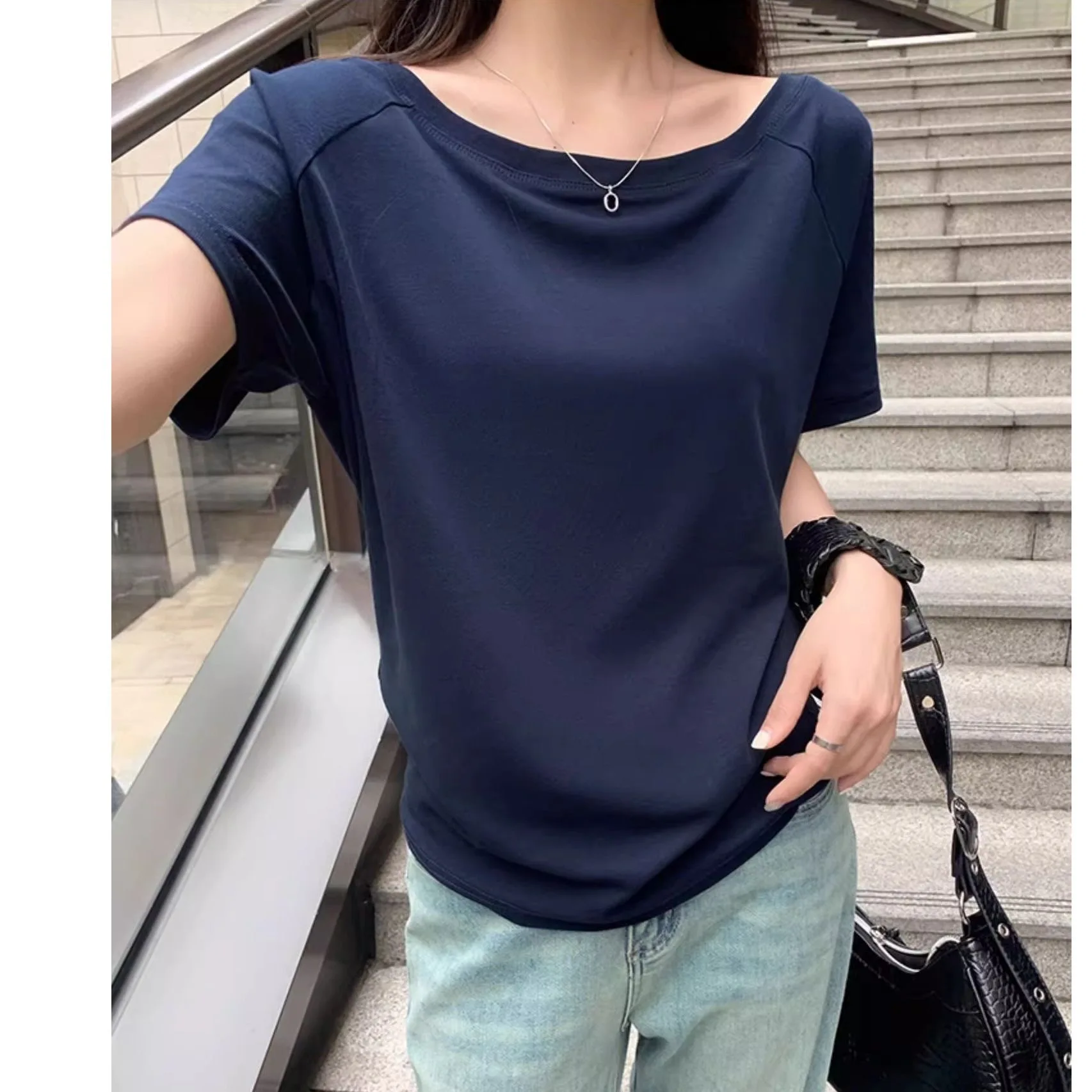 Serene Boat-Neck Everyday Top S5df56d45e4dc48cfb6ade525f190d4d70