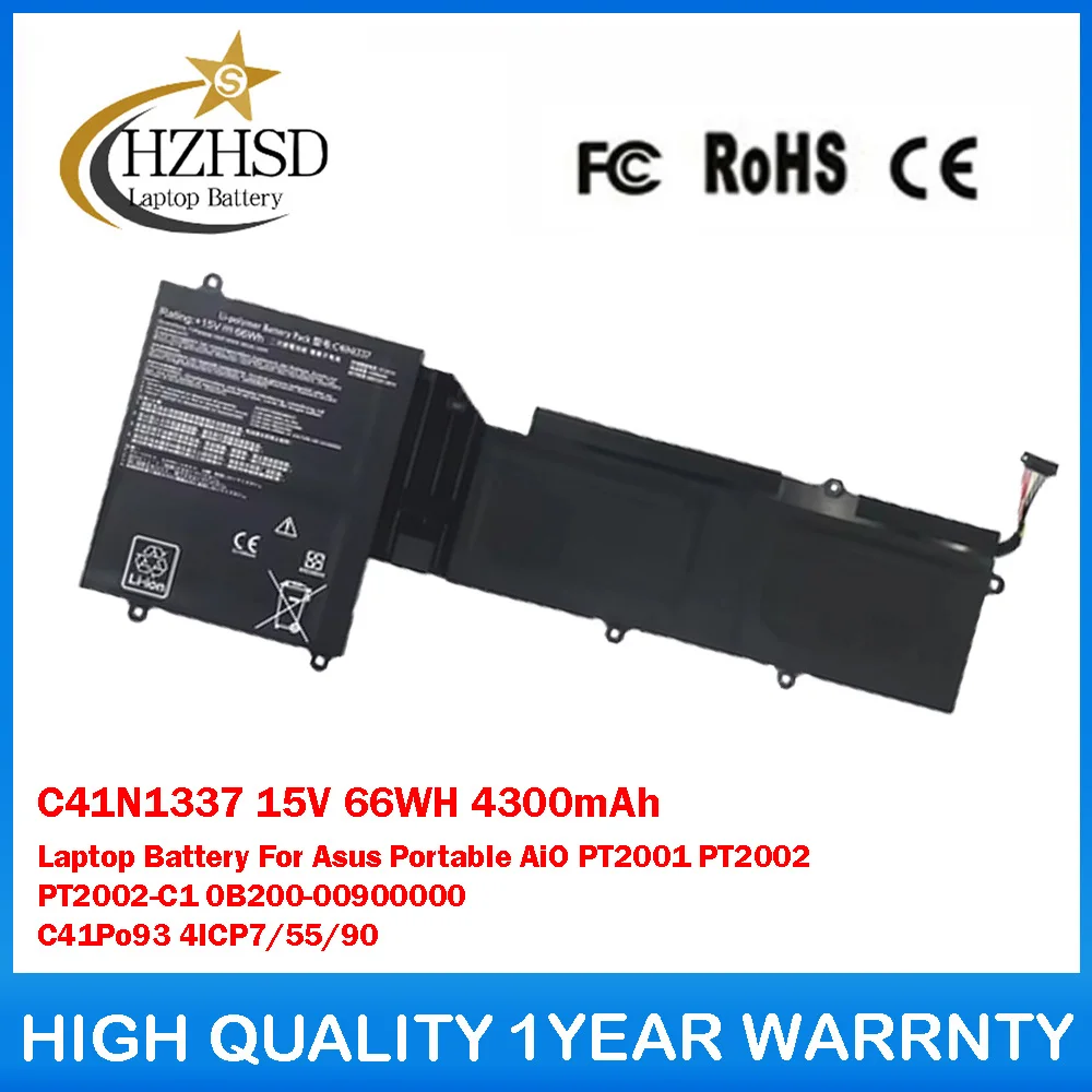 

C41N1337 15V 66Wh 4300mAh Laptop Battery For Asus Portable AiO PT2001 PT2002 PT2002-C1 0B200-00900000 C41Po93 4ICP7/55/90