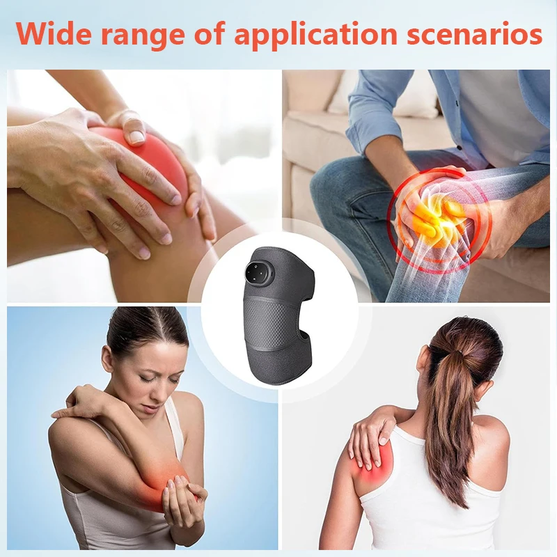 Eletric Heated Knee Massage Instrument Vibrator Knee Heating Pad Elbow Arthritis Pain Relief Joint Physiotherapy Osteoarthritis