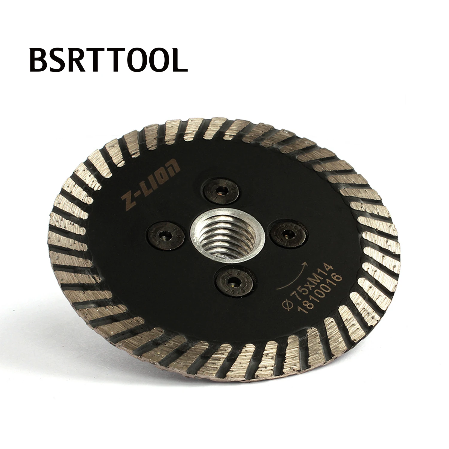 BSRTTOOL 75mm Mini Diamond Saw Blade with Removable FIange For Granite Marble Diamond Turbo Carving Disc