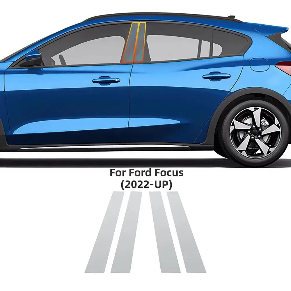 

8.5Mil Film for Ford Focus 2022 2023 2024 Headlight Rearview Film Car Protective Film B Pillars Transparent Sticker Accessories