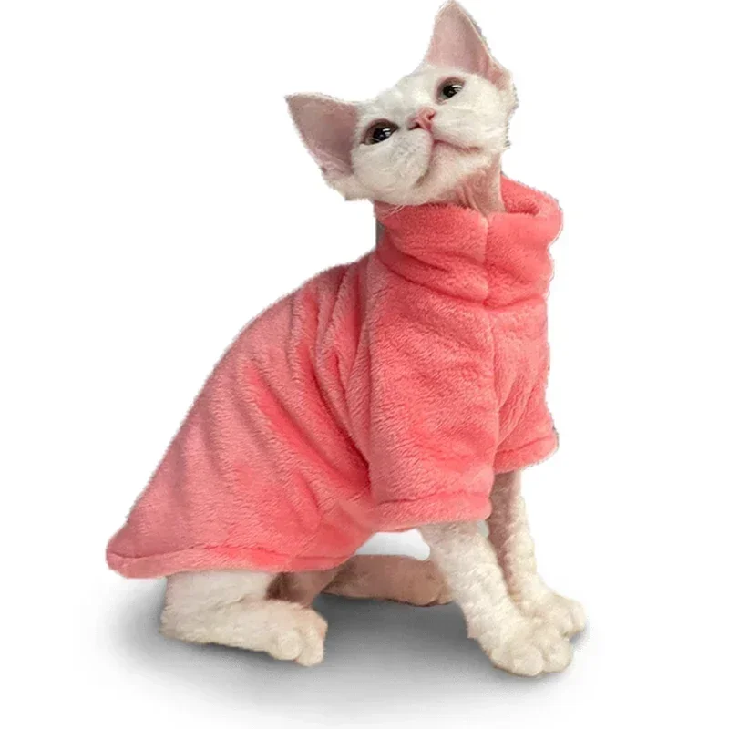 Fashionable Clothes for Cats Sphynx Cat Sweater Kitten Clothing Hound Dog Hoodie Clothes for Sphinx Cat Outfit Pet Jumpsuits