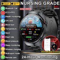 2025 New For HUAWEI Micro Physical Examination Blood Lipids Uric Acid Blood Pressure Smart Watch Men ECG+PPG Clock Smart watch