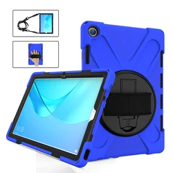 New Armor For Huawei Mediapad M5 10.8 Case CMR-AL09 W09 10 Pro CMR-W19 360 Hand Strap Shockproof Stand For Huawei M5 10.8 Case