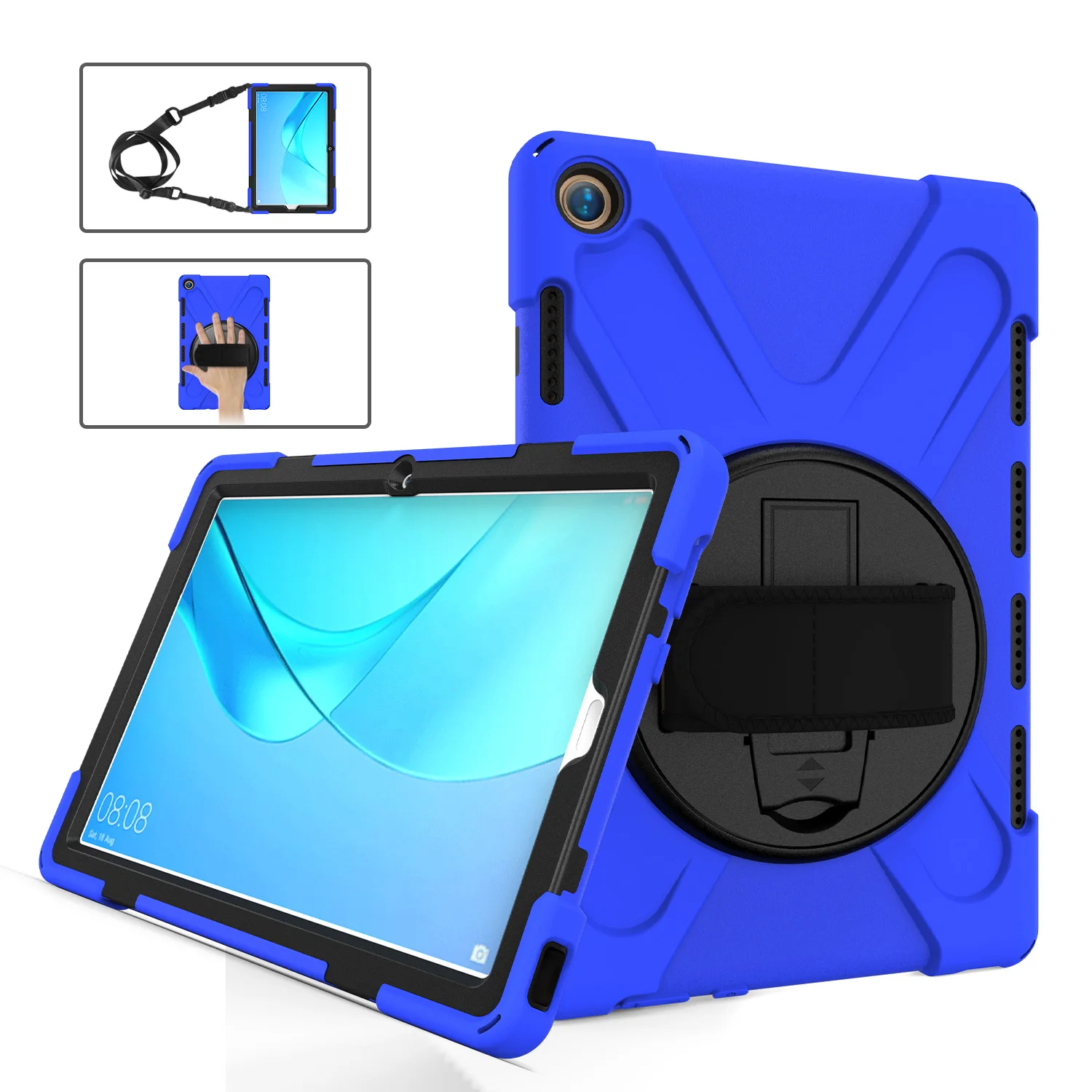 Etui na telefon Huawei Mediapad M5 10.8, futerał na smartfon z uchwytem na rękę, odporny na wstrząsy, CMR-AL09, W09, 10 Pro, 360, 10.8