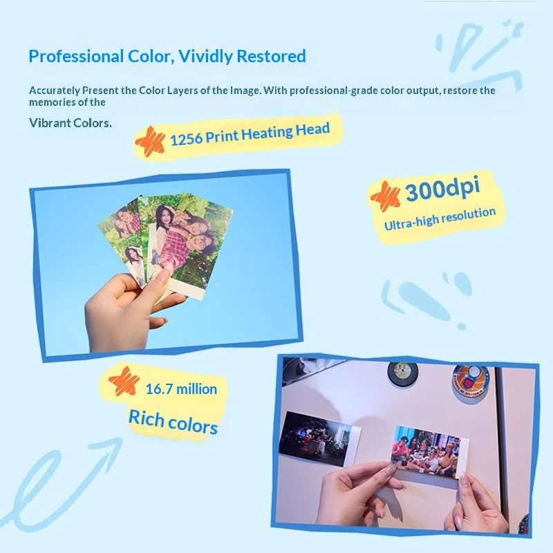 Godox P100 Portable Sublimation Photo Printer Wireless Bluetooth NFC 300Dpi High Resolution Color Photo Printer Gift