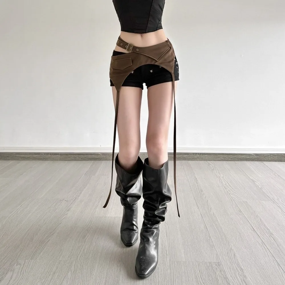 

Versatile Women's Waist Belt Western Style Adjustable Jazz Dance Waist Belt Elastic Asymmetric Design Tassel Waist Decorative