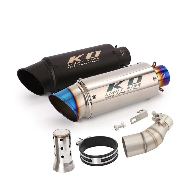 

Для CF-moto Papio 125 XO-1 XO-2 2023 мотоциклетный выхлопной хвостовой глушитель, среднее среднее звено, трубка из нержавеющей стали, 51 мм DB Killer