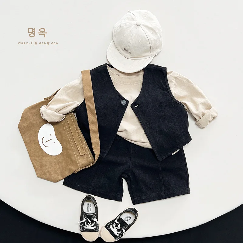 Long-sleeved T-shirt Base Shirt Boys Grils Children Spring Autumn Korean Loose Casual Fashionable Personality