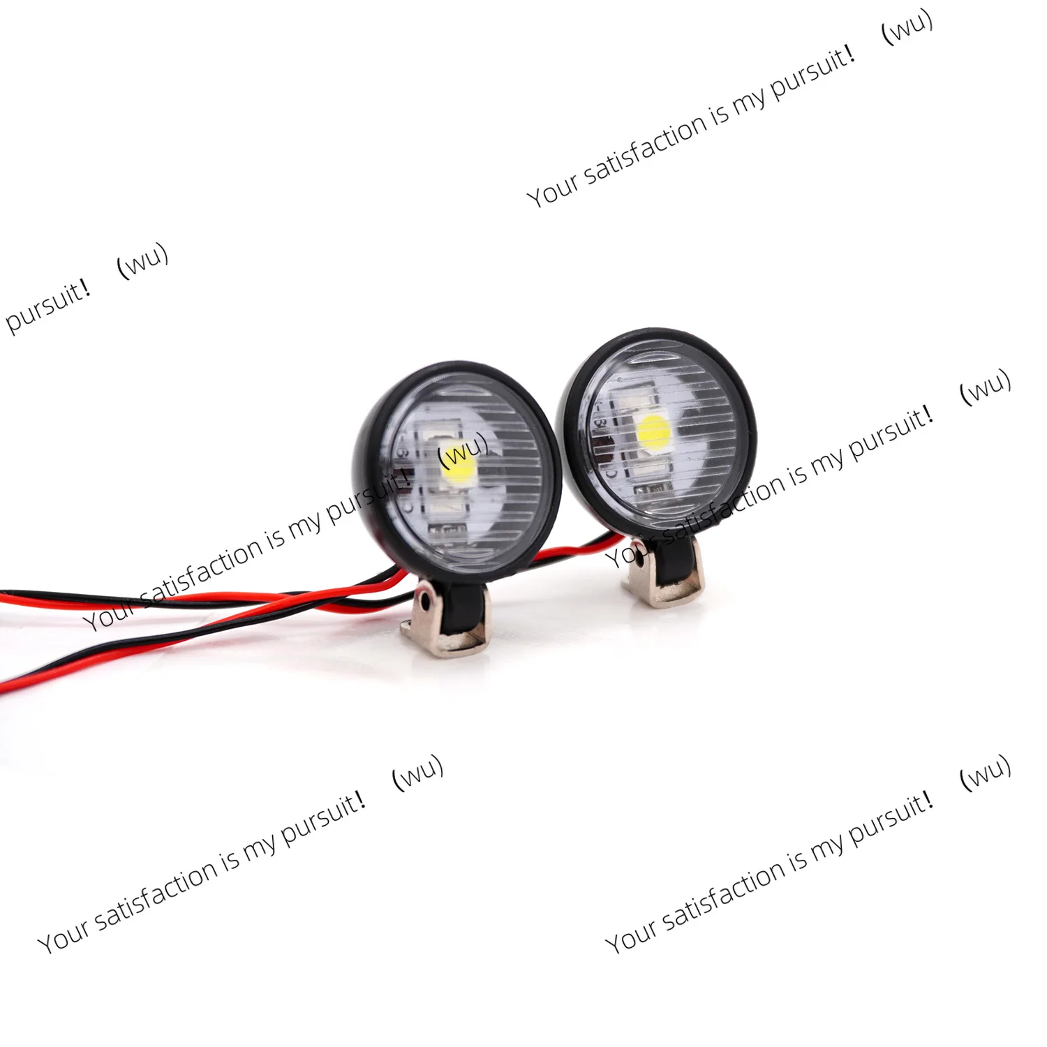 for RC Car Upgrade Parts 15mm 12mm LED Lights Plastic Light Housing with Adjustable Metal Bracket White and Yellow Light Colors