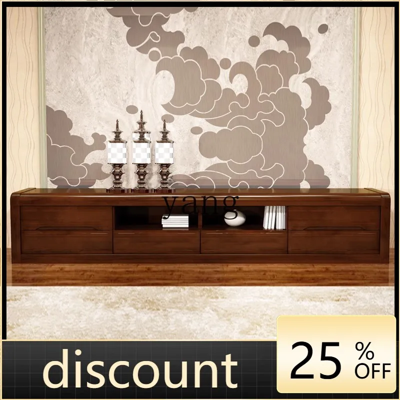 

LH solid wood bedroom TV cabinet living room storage new Chinese modern living room furniture