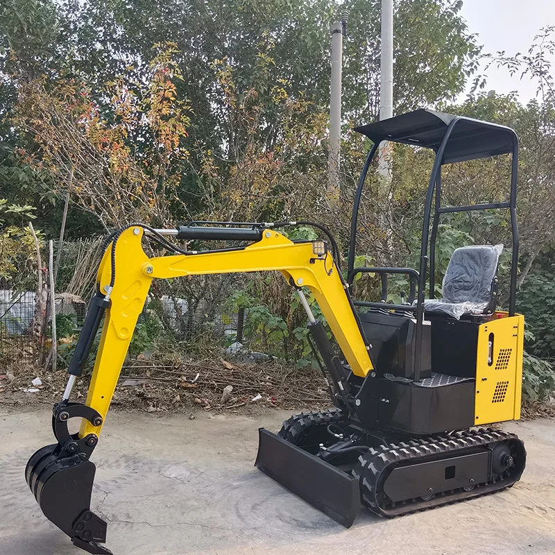 Thriller crawler hydraulic farm garden diesel excavator towable electric mini digger garden construction dig machinery customize