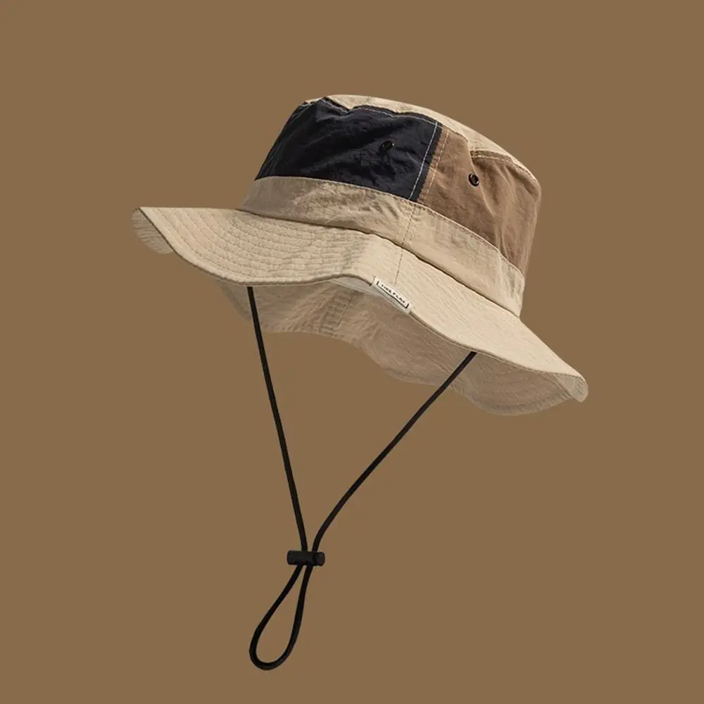 Sun Protection Bucket Hat Quick-dry Fisherman hat Panama Hat Anti-UV Wide Brim Breathable Summer Man Women