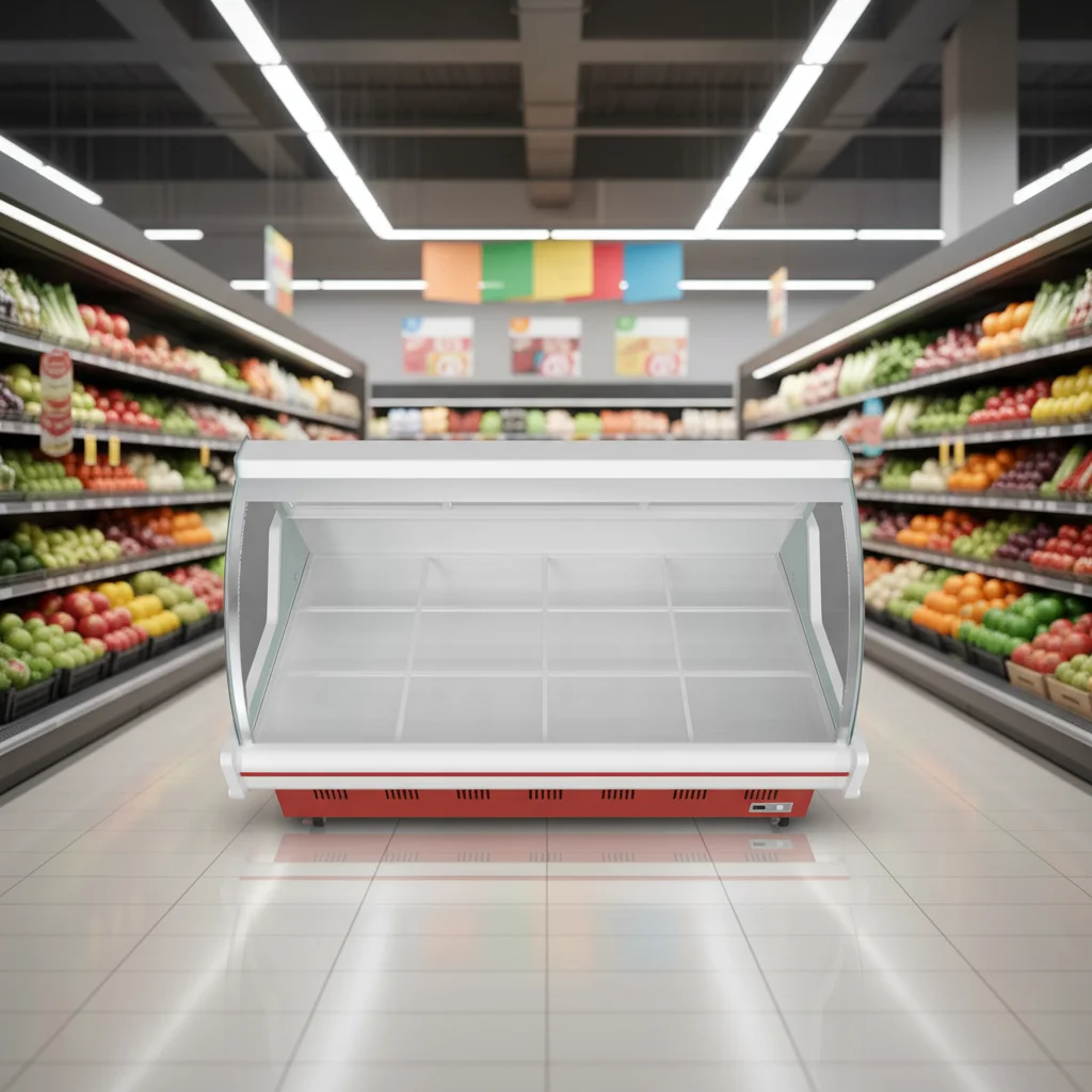 2.5m Size Fan Cooling Deli Display Refrigerator showcase Commercial Fridge Display