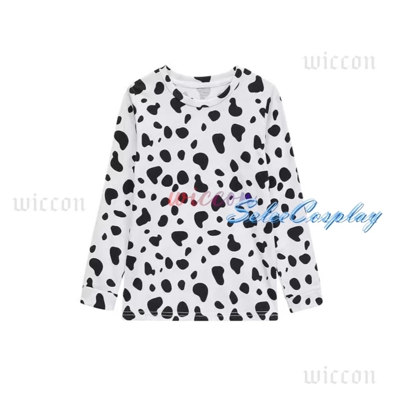 Dog Print Cosplay Tshirt Costume Long Sleeve Short Sleeve Christmas T-shirt Soft Home Suit Night Oversize Graffiti Printing Suit