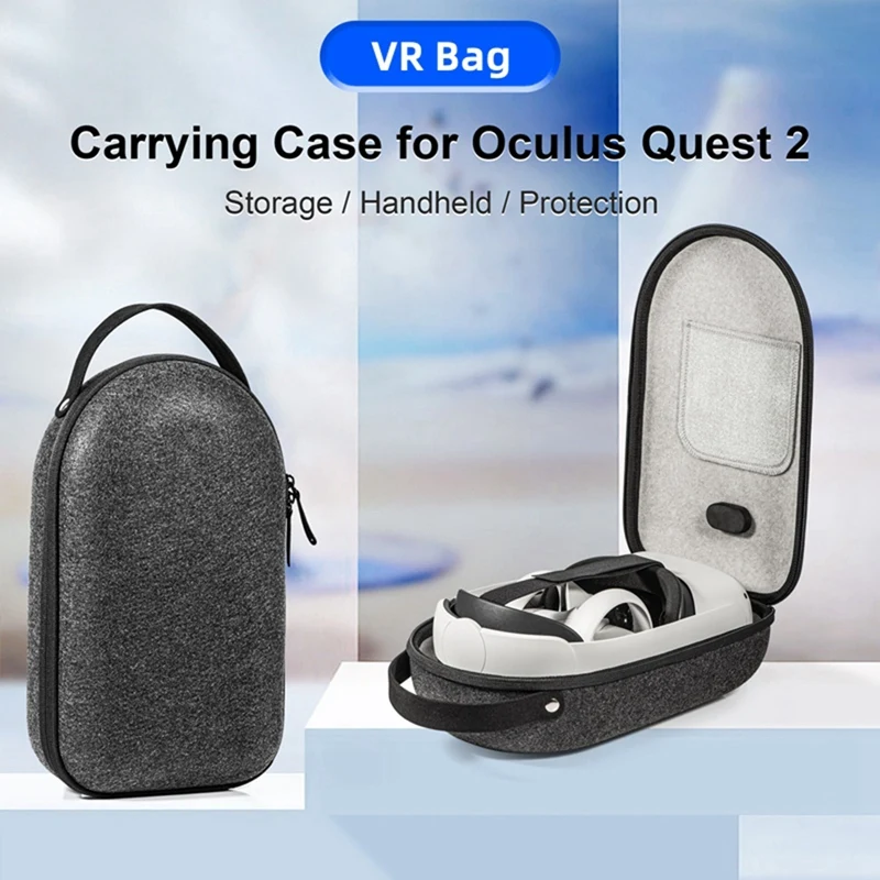 VR Carrying Case For Meta Quest 3 Compatible For Quest 2 Hard Large Space Protection Bag VR Parts