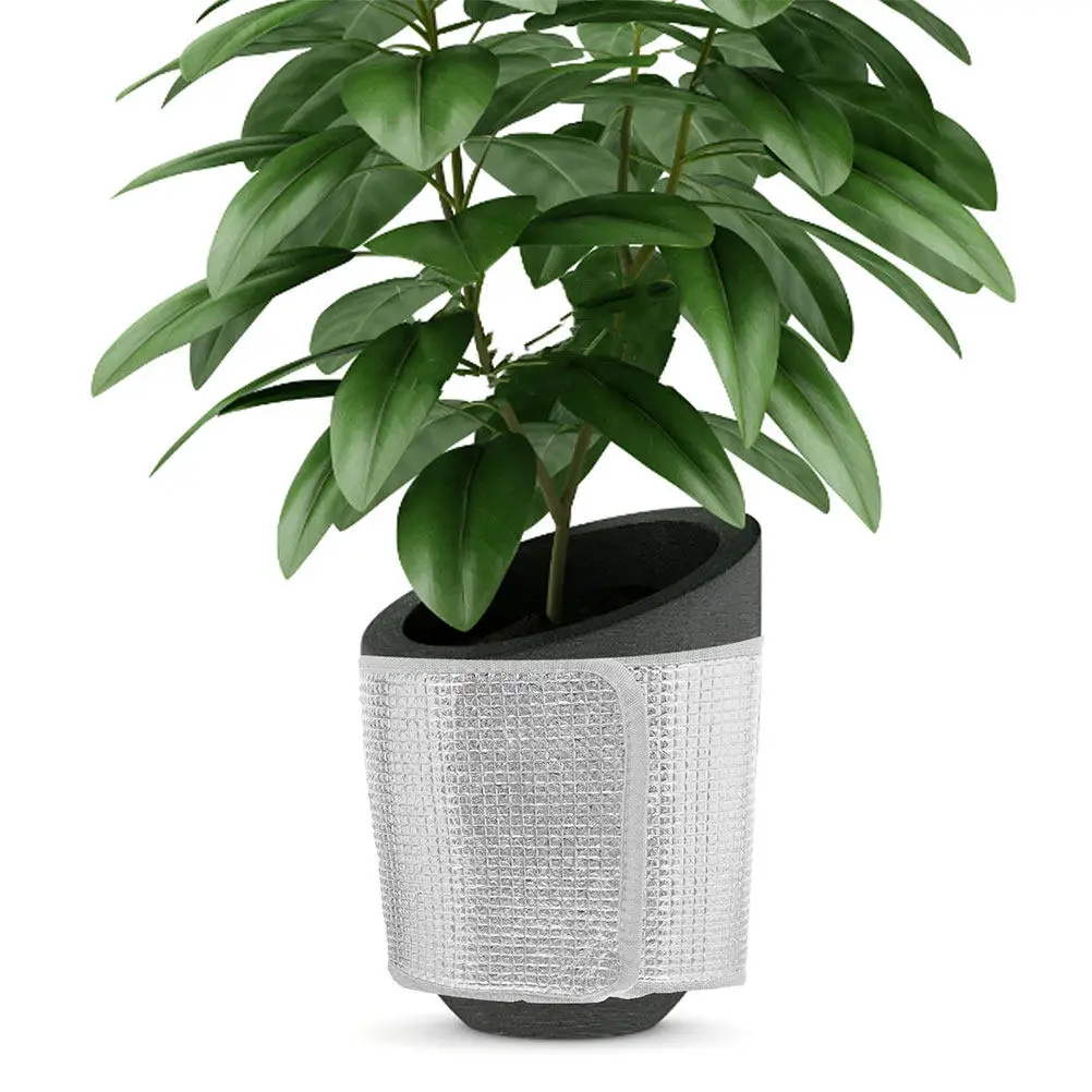 5Pcs Reusable Self Adhesive Flower Pot Thermal Cover Double Sided Aluminum Foil Plant Protection Outdoor Freeze Frost Prevention