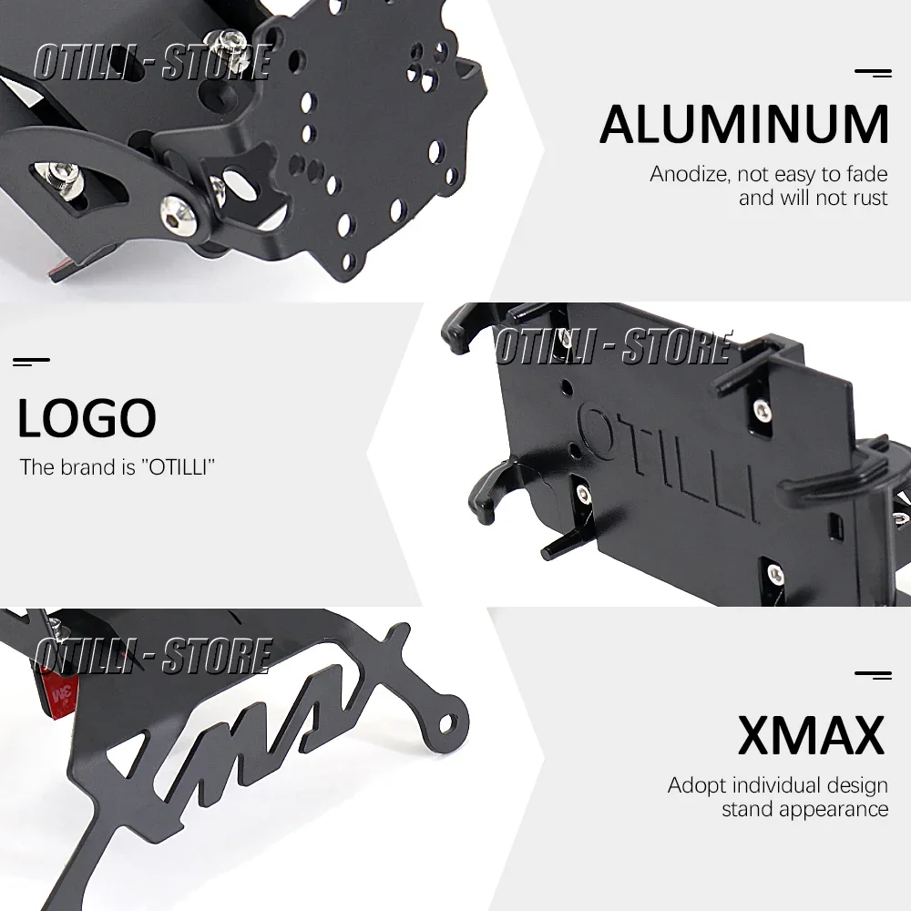 

newMotorcycle Phone Holder For Yamaha XMAX250 XMAX300 XMAX 300 125 400 250 Bracket GPS Navigation Bracket Mounting Bracket 2017-