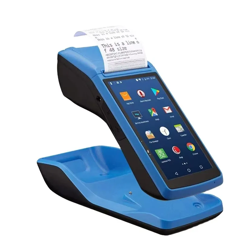 Supermarket Mobile Android Touch Screen Handheld Nfc Android Pos Terminal