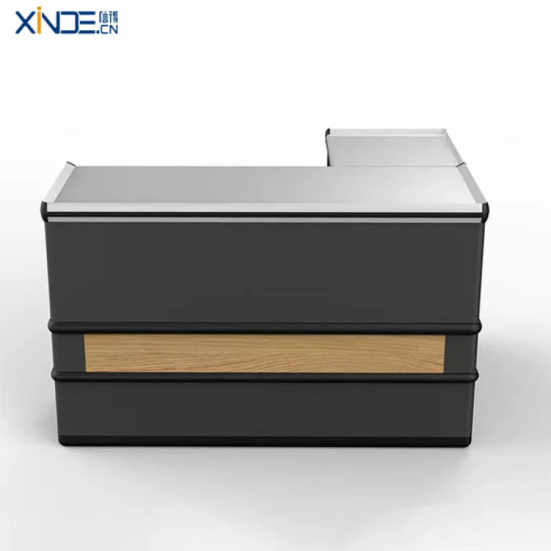 custom.XINDE High Quality Cold Rolled Steel Powder Coated ISO9001 Certified Retail Supermarket Checkout Counter Store Sho