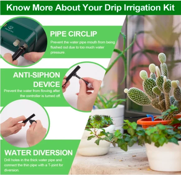 Solar Automatic Irrigation Watering Spike for Plants  Watering System Waterer Flower Indoor Household Auto Drip Irrigation