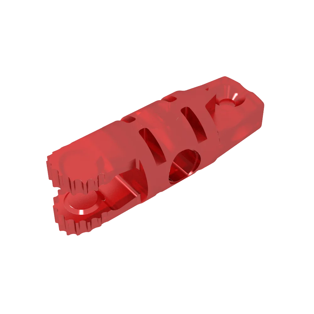 Gobricks The Parts GDS-1142 Zylinder 1 x 3 mit Verriegelung mit 1 Finger und 2 Fingern an den Enden ohne Loch, kompatibel mit Lego 30554