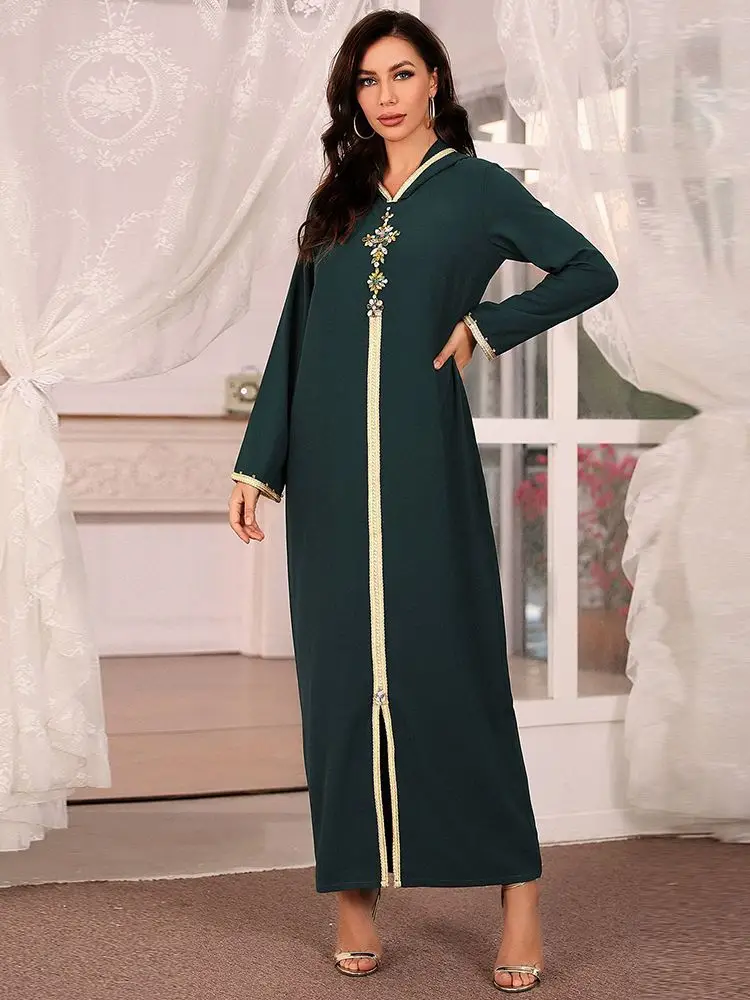 Ramadan eid abaya dubai turquia muçulmano hijab vestido longo roupa islâmica vestidos africanos para mulher robe musulmane djellaba femme