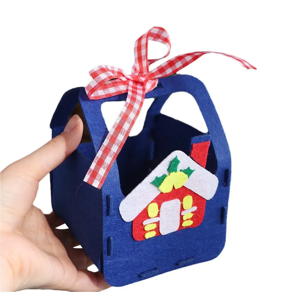 Christmas Tree Christmas Candy Bag Snowman Materials Kits DIY Christmas Bag Toy Handbag Father Christmas Portable Elk Handbag