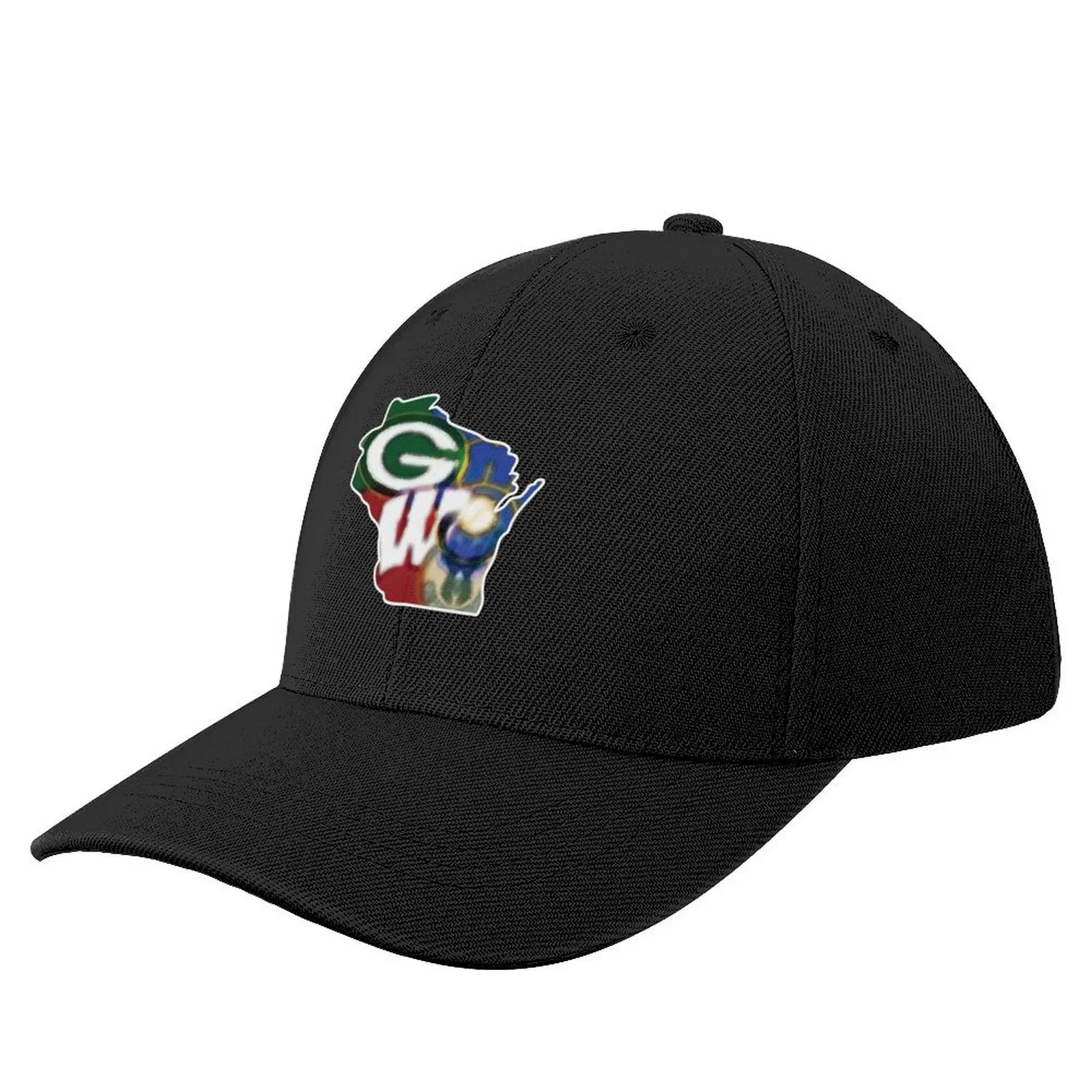 

Wisconsin Sports Fan Tie Die Combo Team Platter Baseball Cap birthday fashionable Caps Male Women's