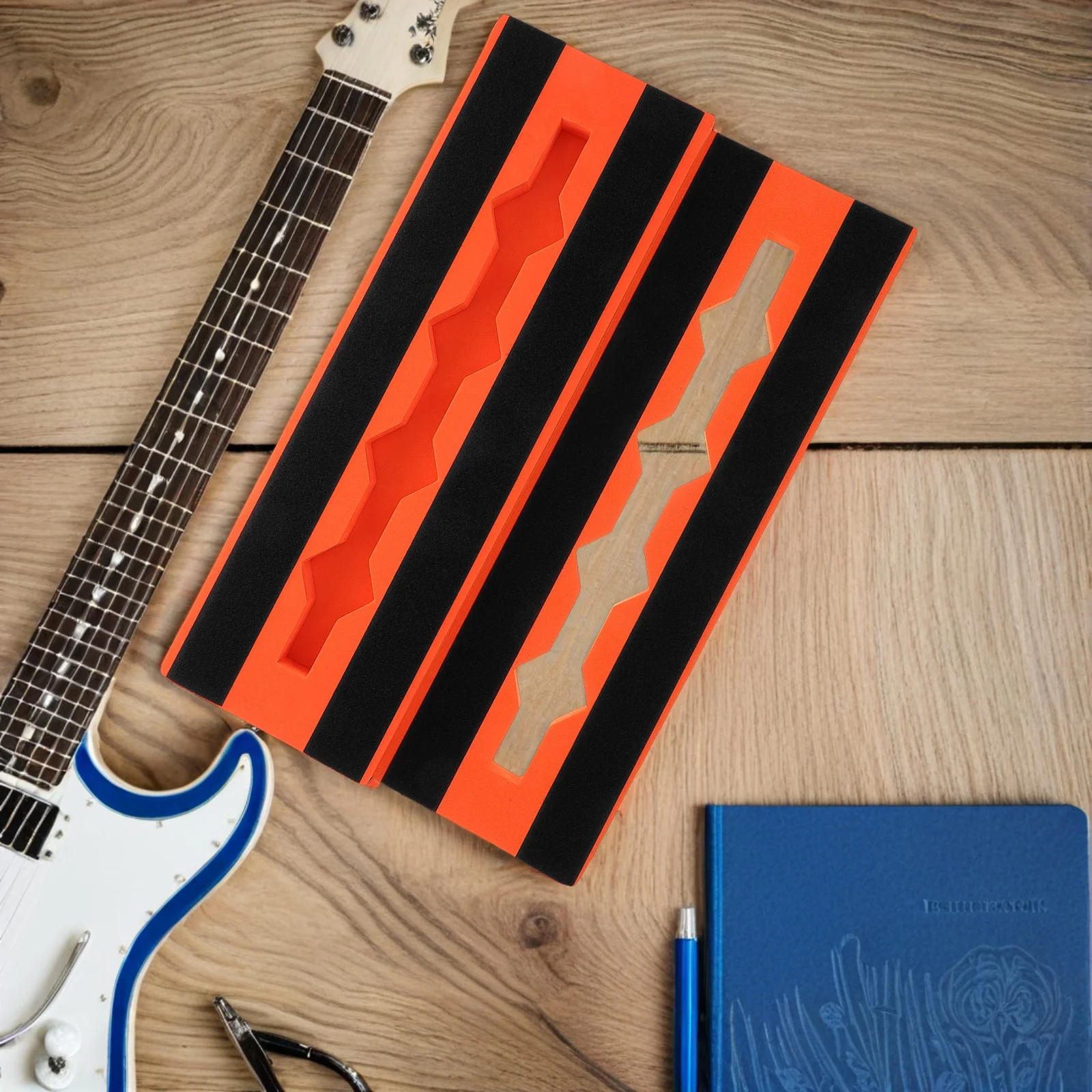 

Ultralightweight Pedal Track Board Eva Foam Shockproof Compact Stage-Ready For Rock Blues Electric Guitar Effects Single Pedal