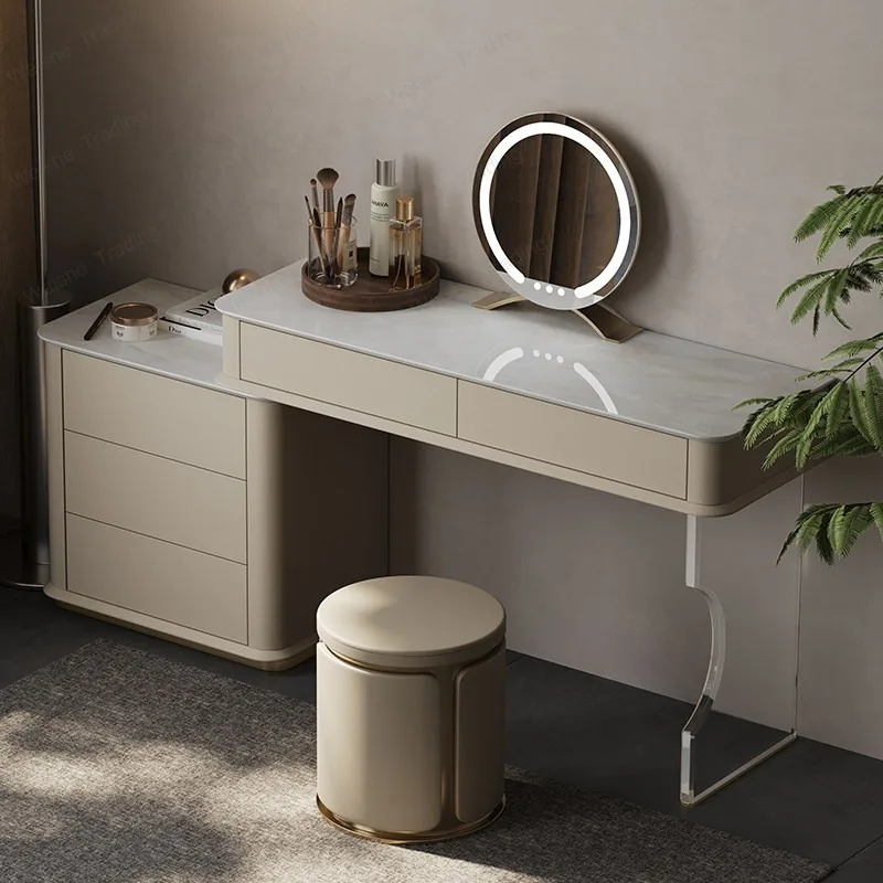 Italian dresser villa master bedroom makeup table storage cabinet luxury light luxury dresser chest cabinet integrated