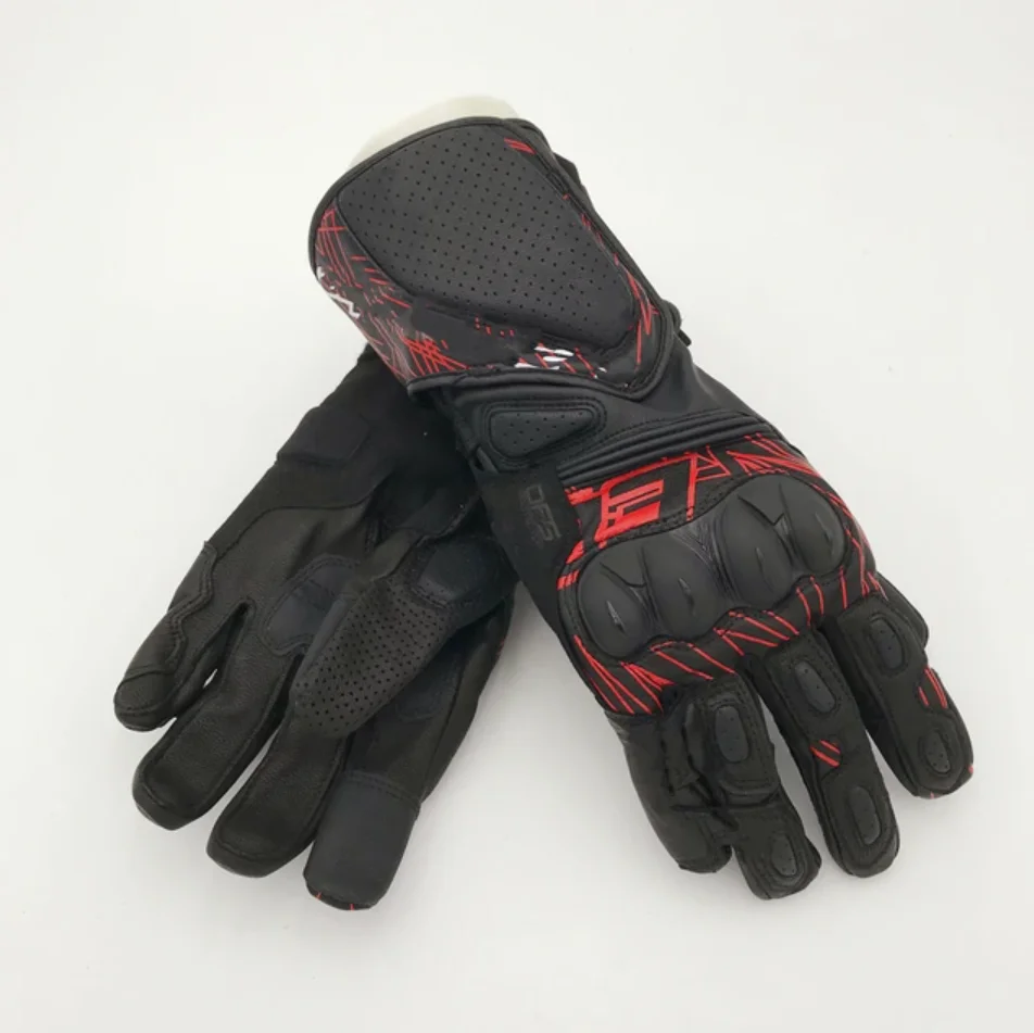 

New SP-8 V3 LEATHER GLOVES motorcycle anti-fall summer long gloves touch screen