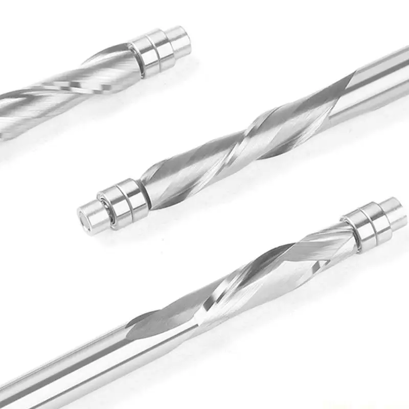 A2BE Helical Edged Trimming Router Bit 6mm Shank Fit For Smooth Finishing Woodworking