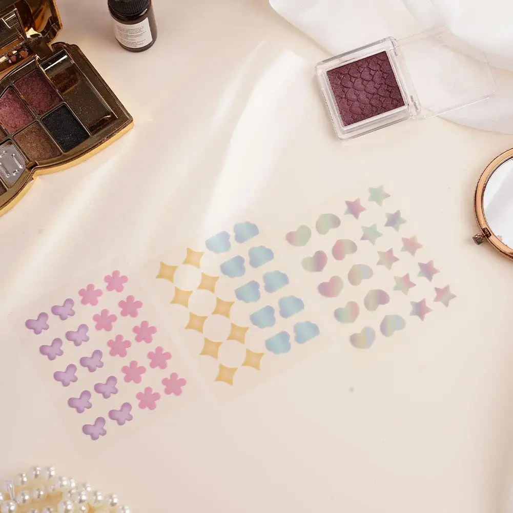 1/5/10pc Colorful Cute Star Shaped Acne Treatment Sticker Invisible Acne Cover Removal Patch Butterfly Heart-Shaped Spot Patches