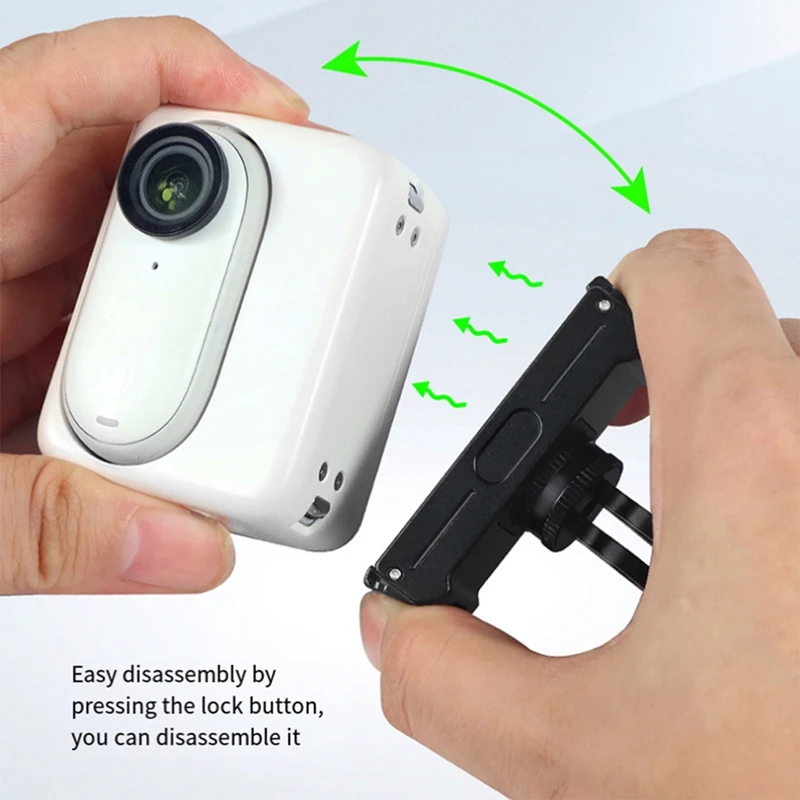 2025 جديد المغناطيسي جبل الإفراج السريع ترايبود محول مع USB شحن ل Insta360/GO 3 3S الإبهام حامل كاميرات مراقبة عالي الجودة قاعدة المغناطيس