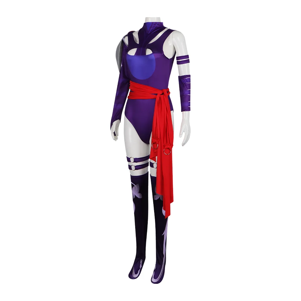 

Костюм для косплея Псайлок, женский комбинезон-купальник для взрослых, с поясом, для Хэллоуина, карнавала, вечеринок, Rivals Fantasia