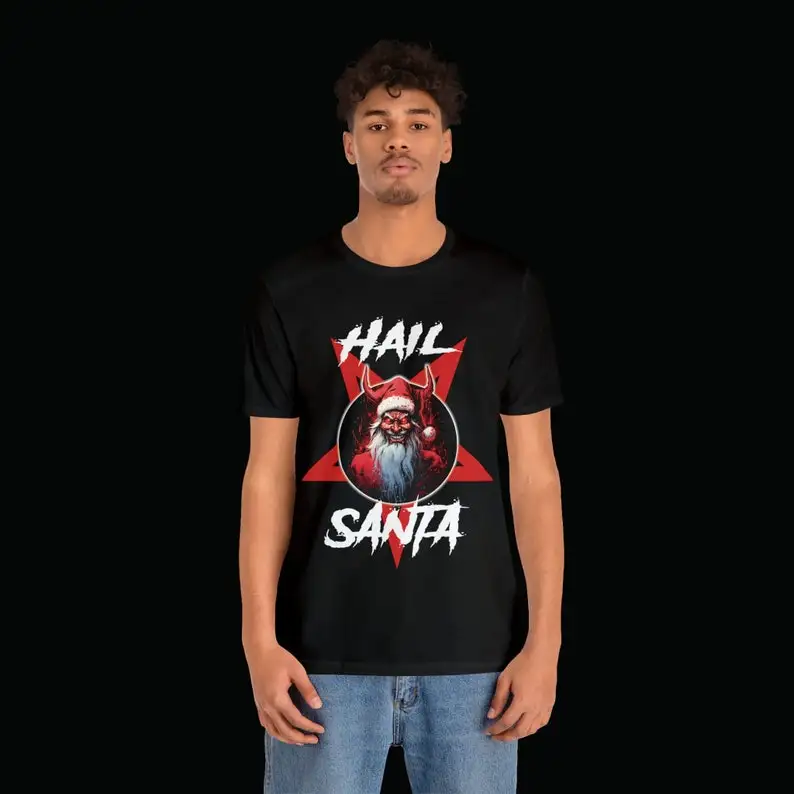 Hail Satan Horror Christmas Shirt