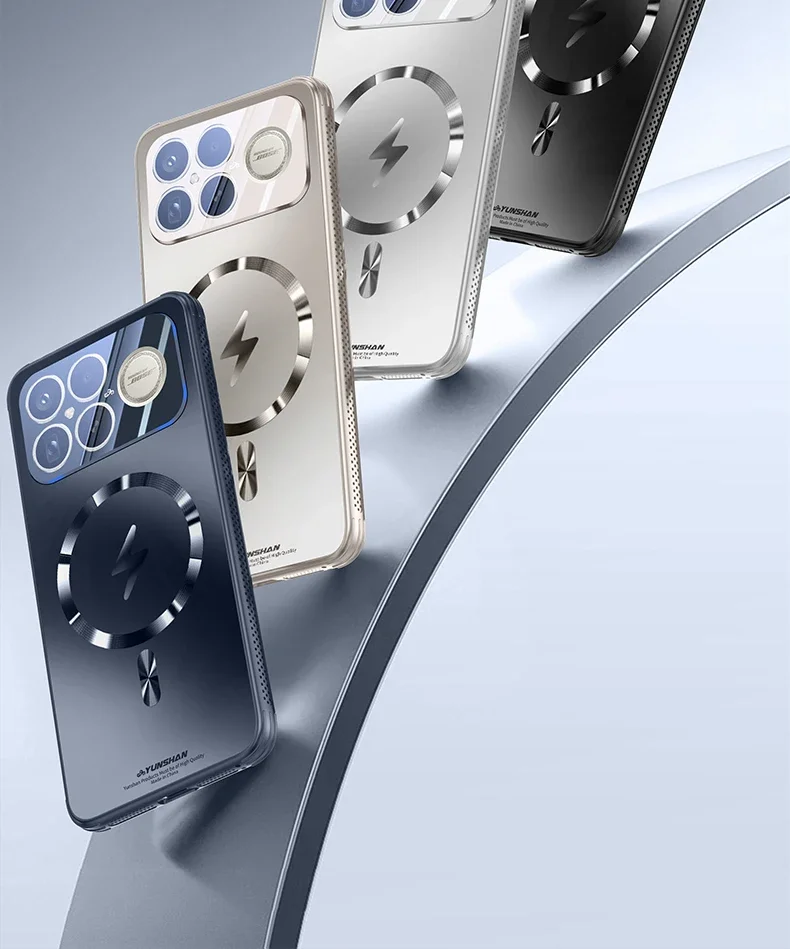 Luxuriöse Matte MagSafe-Kühlhülle für POCO F9 F8 Ultra Redmi K100 K90 Pro Max Kratzfester Kameraschutz Stoßfeste Abdeckung – Detail 25