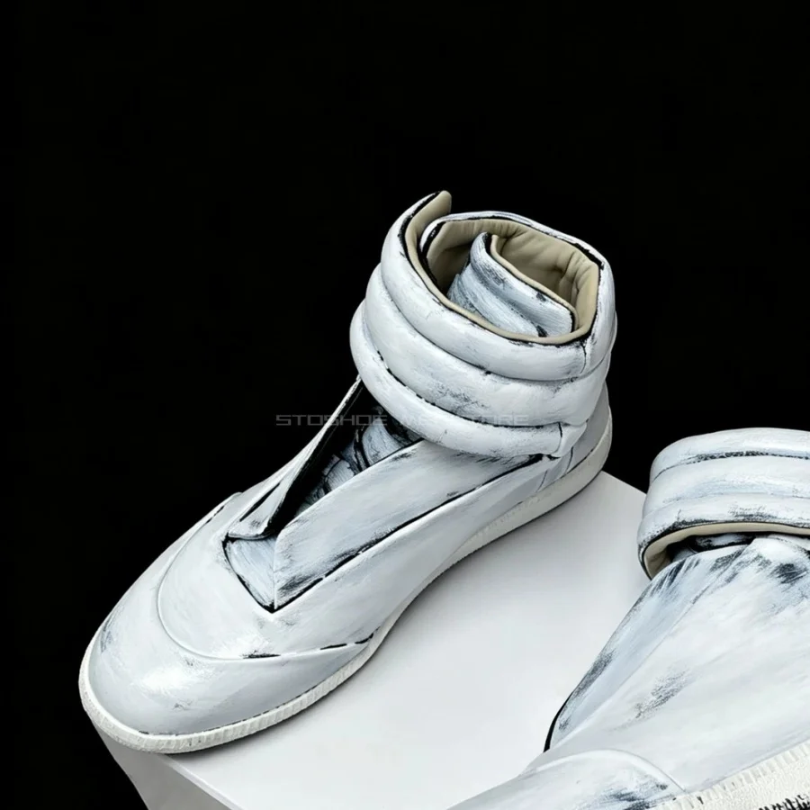 2026 New Fashion Men's Inkjet Coated High Top Shoes German Trainers Vintage Casual Sports Sneakers Plus Size 38-47