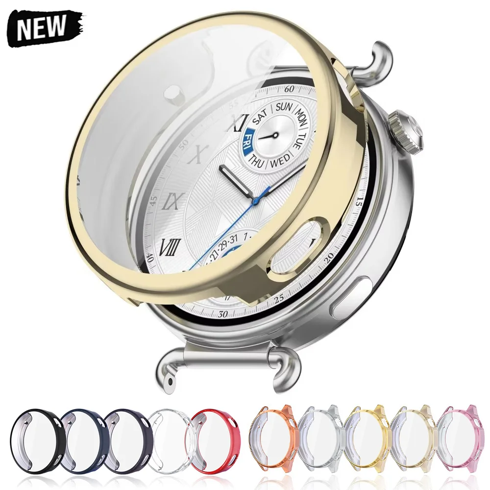 Case for Huawei Watch GT6 GT7 Tempered Glass 46mm Band Watch GT6 741mm Soft All-Around Screen Protector Cover Bumper Cases TPU