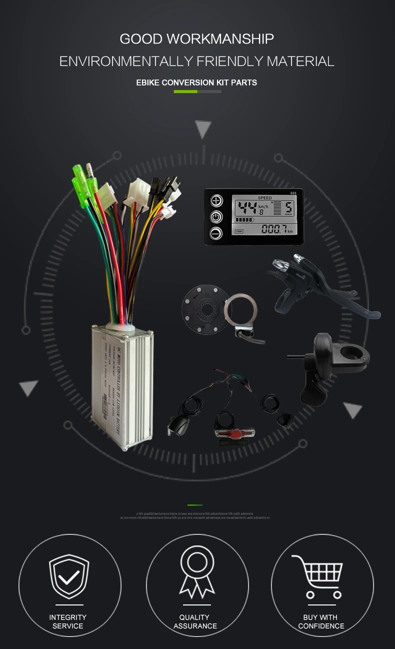 JN 36V/48V 15A 17A 22A 25A 30A 35A Ebike Controller Kit with Display Ebrake Throttle PAS Light Group for JN Electric Bike Parts