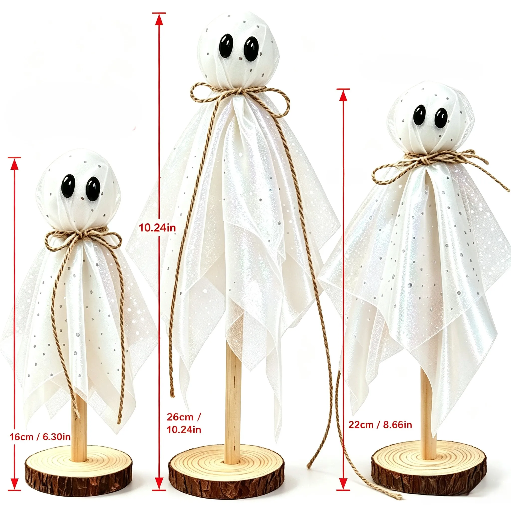 3-count-standing-halloween-decorations-featuring-flowing-fabric-and-natural-wood-slice-base-for-festive-table-setup
