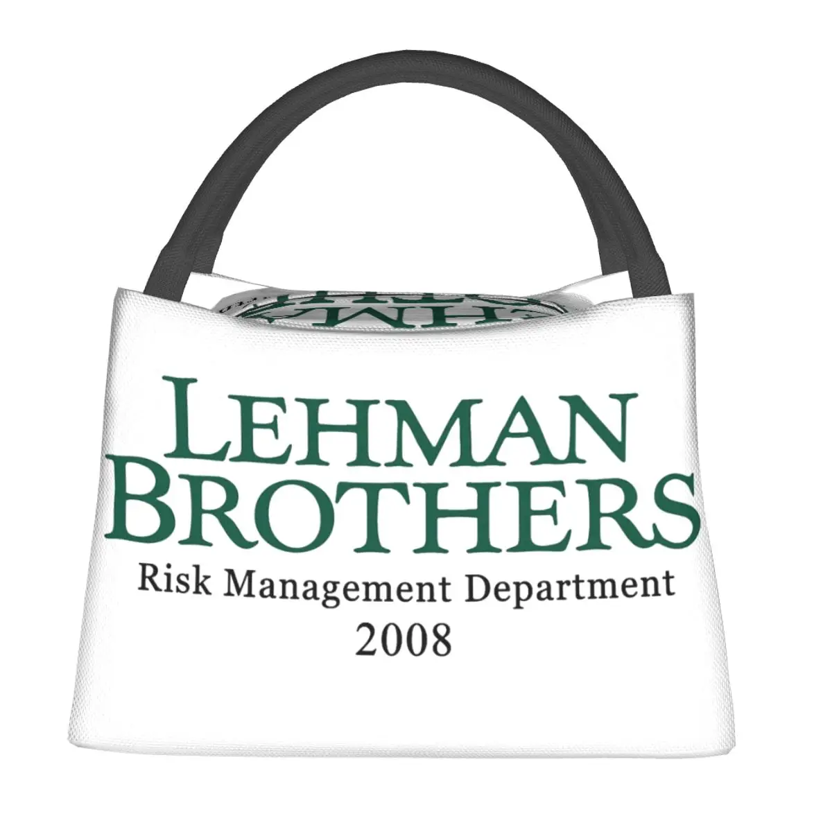 Lehman Brothers Risk Management Department 2008 Lunch Box Merch Portable Insulated Canvas Cooler Thermal Cold Food Picnic Tote